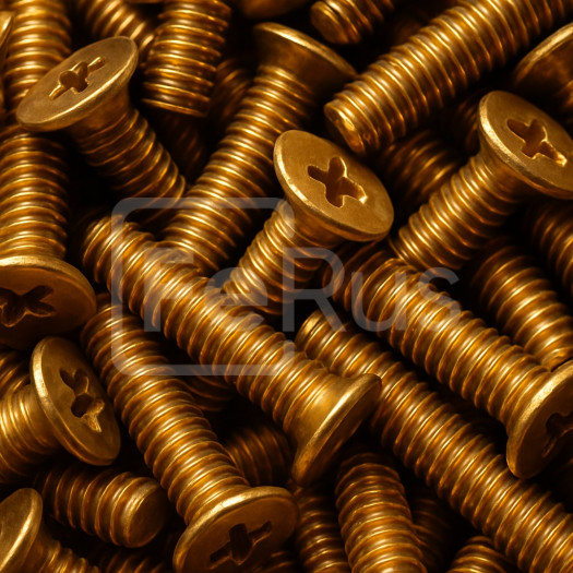 Винт бронзовый М27 шаг резьбы 2 мм БрАМц9-2 ГОСТ 1759.0-87