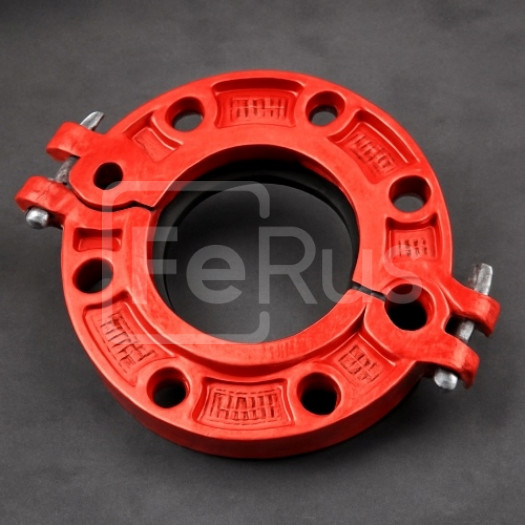 Фланец накидной разъемный грувлок ковкий чугун ДУ 100 (ДН 108 ) 4